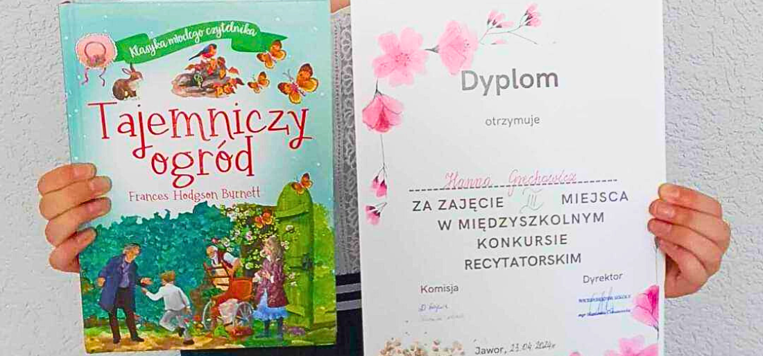 Zdjęcie dyplomu i nagrody