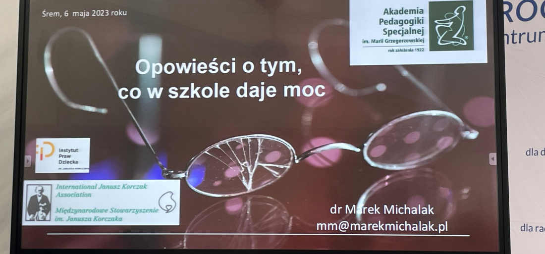Zdjęcie slajdu z konferencji