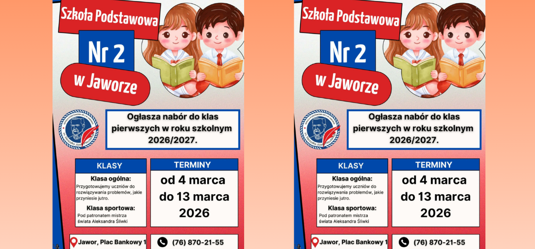 Plakat informujący o rekrutacji