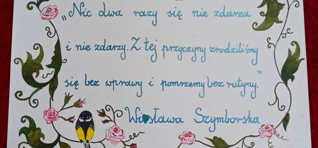 Zdjęcie uczniowskich prac